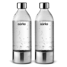 Aarke 2-pack PET Bottles for Sparkling Water Maker Carbonator 3, BPA free w