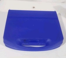 Alpha 20 Cassette Tape Storage Hard Carrying Case Blue