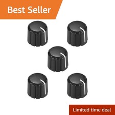 uxcell D Type Volume Tone Knob Black 4x6mm Guitar Potentiometer