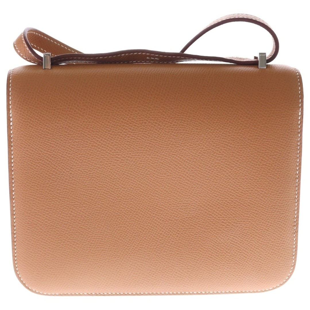 HERMES Constance Mini H Logo Gold Epson Leather Shoulder Bag Silver Used ca00334 image 2