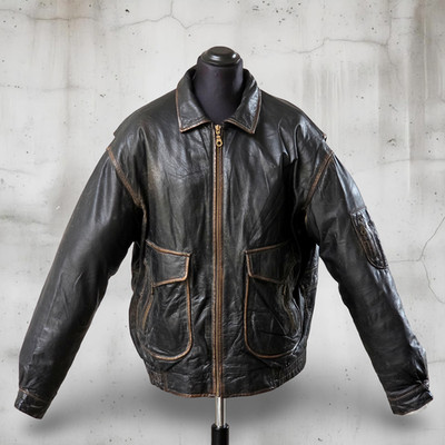 Herren lederjacke Conbipel 70 jahre indiana a2 original vintage Größe XL