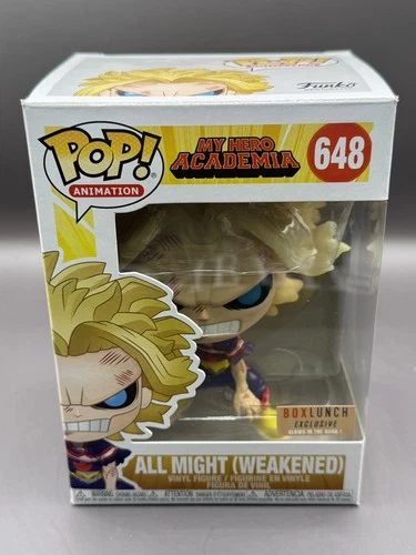 Funko POP! My Hero Academia MHA - ALL MIGHT (WEAKENED) GITD #648 Box Lunch NEW