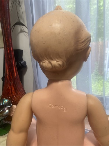 VINTAGE GROSSE 27 ZOLL KAMEE KEWPIE PUPPE 1966 EINIGE BESCHÄDIGUNGEN Fußrücken - Bild 13 von 18