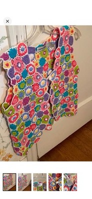 Flapdoodles Studio Multicolor Floral Vest Girls 10