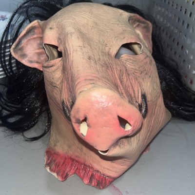 SAW Trick Or Treat Latex Pig Mask Halloween Unbranded Great Condition