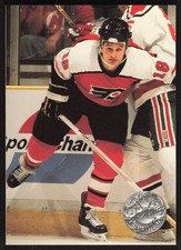 Mike Ricci, 1991-92 Pro Set Platinum, #85, Philadelphia Flyers,