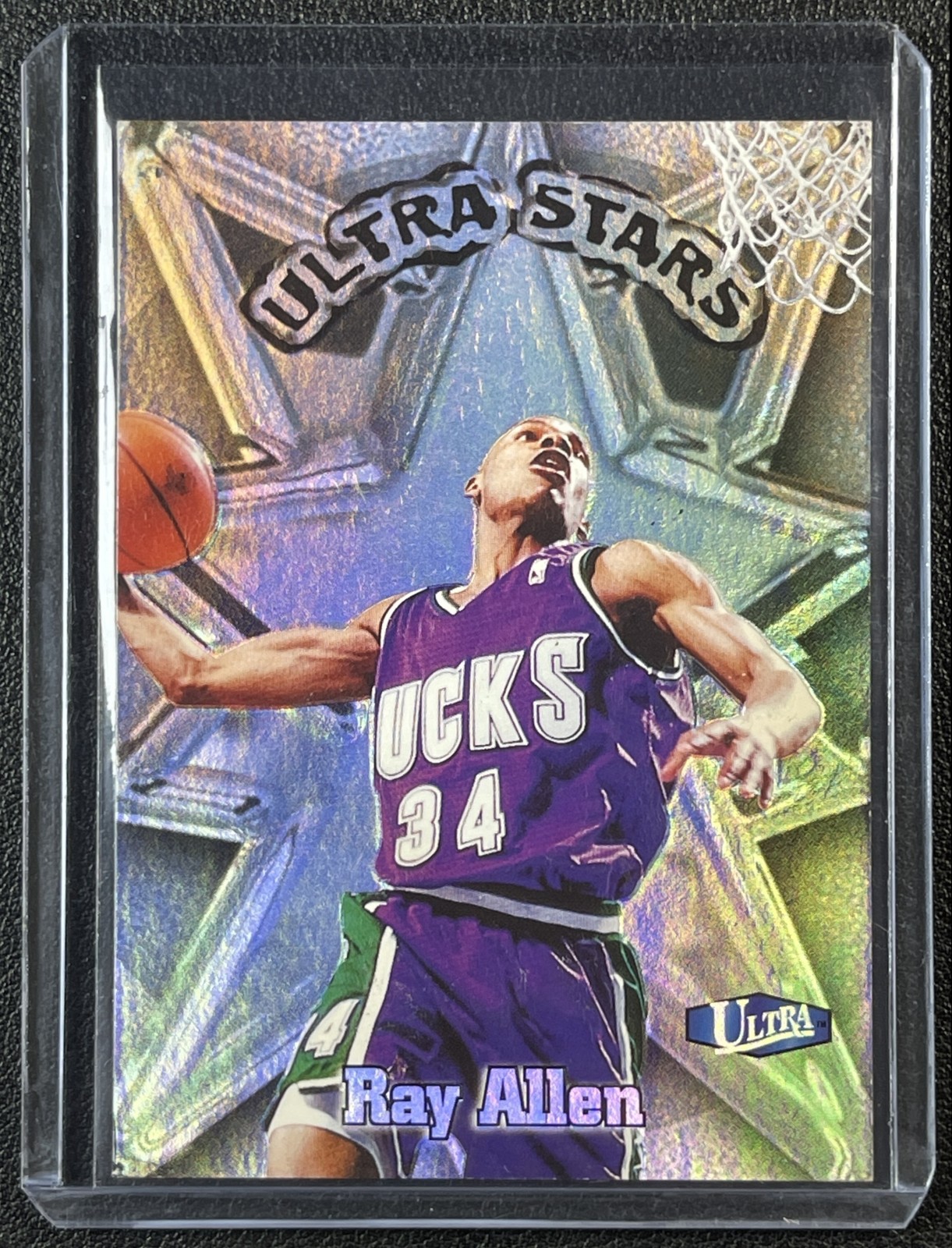 RAY ALLEN 1997-98 FLEER ULTRA #11 US 2ND YEAR ULTRA STARS BUCKS