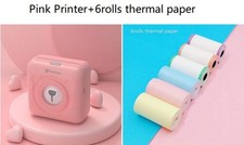 Mini impresora térmica inalámbrica Bluetooth impresora de etiquetas adhesivas de papel