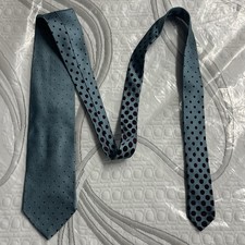 ERMENEGILDO ZEGNA Necktie Silk Tie Designer ITALY W3.5 L62 Polka Dot Suit