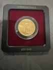 U.S. Mint American Eagle $50 Gold Coin 1 oz in Display Case