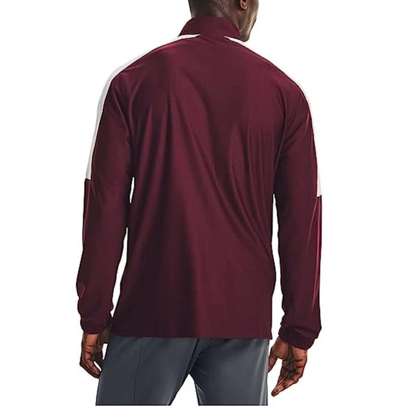Under Armour UA Mens Challenger Maroon Sports Running Track Jacket - Image 2 of 4
