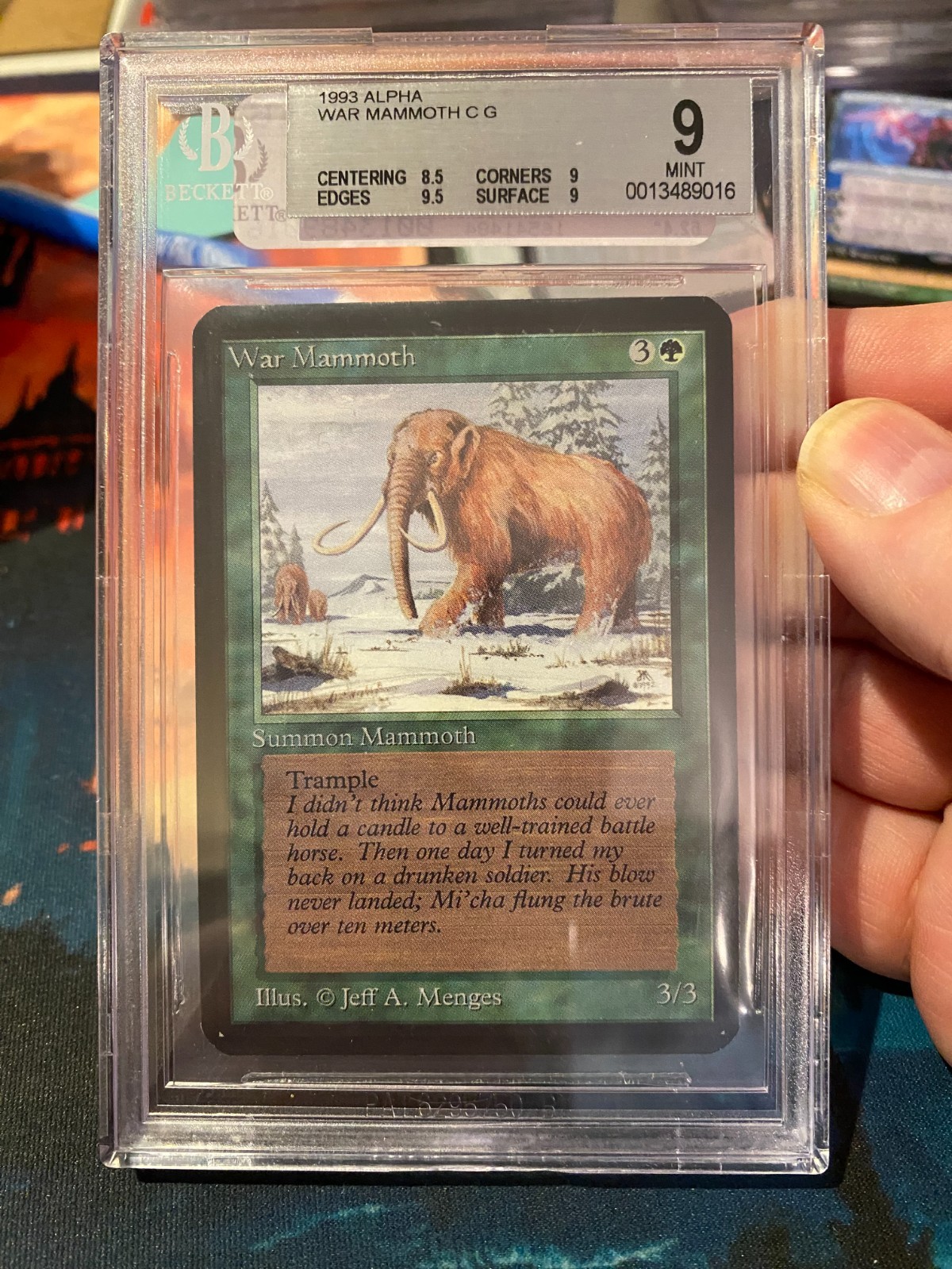 MTG Alpha War Mammoth BGS 9