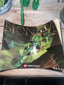 LEGO Technic Bionicle 8535 Toa Mata Lewa 2001 with Great Manual and Canister