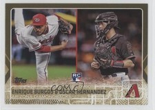 2015 Topps Update Rookie Combos Gold /2015 Enrique Burgos Oscar Hernandez v1x