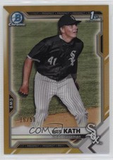 2021 Bowman Draft Chrome Gold Refractor 16/50 Wes Kath #BDC-43 0tb9
