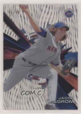 2015 Topps High Tek Pattern 1 Waves Confetti Diffractor 45/99 Jacob deGrom 9cf