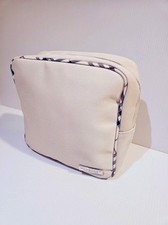 Burberry Fragrances Canvas Cosmetic Travel Pouch with Nova Check Trim EUC
