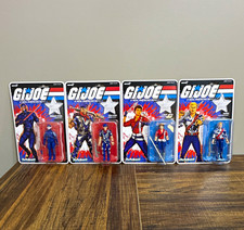 Super7 G.I. Joe ReAction 4-Pack Snake Eyes Falcon Lady Jaye Duke - FULL SET