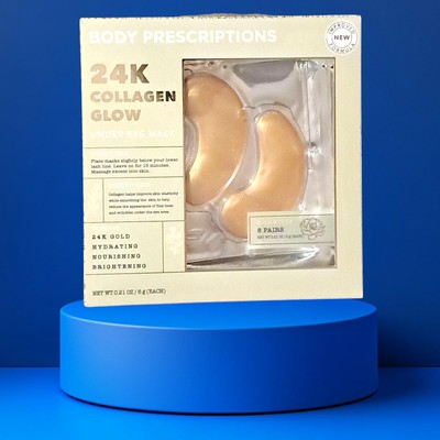 BODY PRESCRIPTIONS 24 K COLLAGEN  GLOW  UNDER EYE MASKS  HYDRATING  NOURISHING