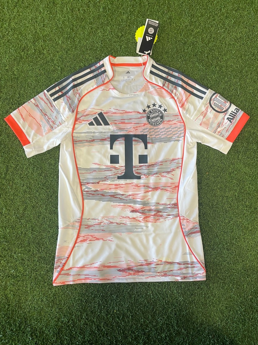 adidas Men's Bayern Munich 25/26 Away Jersey - White/Orange/Gray