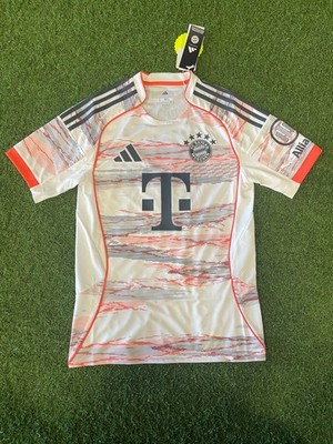 adidas Men's Bayern Munich 25/26 Away Jersey - White/Orange/Gray