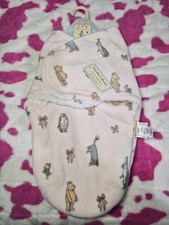 Pink Baby Girl Winnie The Pooh  Friends Bow Swaddle - New