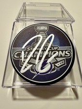 Ross Colton Signed Autograph Tampa Bay Lightning 2021 Stanley Cup Champions Puck