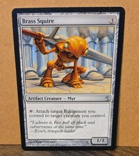 Brass Squire  Mirrodin Besieged mtg magic card#101
