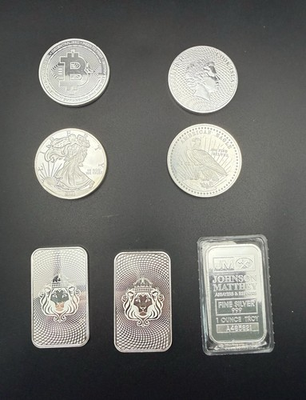 #ad #ad 7 Troy Oz .999 Fine Silver Bullion Lot Mixed Generic Silver Rounds amp; Bars $549.00