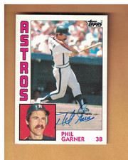 Phil Garner AUTOGRAPHED 1984 TOPPS BASEBALL CARD HAND SIGNED HOUSTON ASTROS