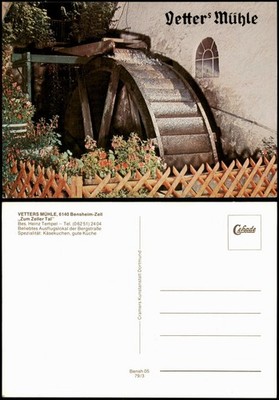 Bensheim Vetters Mill 6140 Bensheim-Zell Zum Zell Valley Restaurant 1979