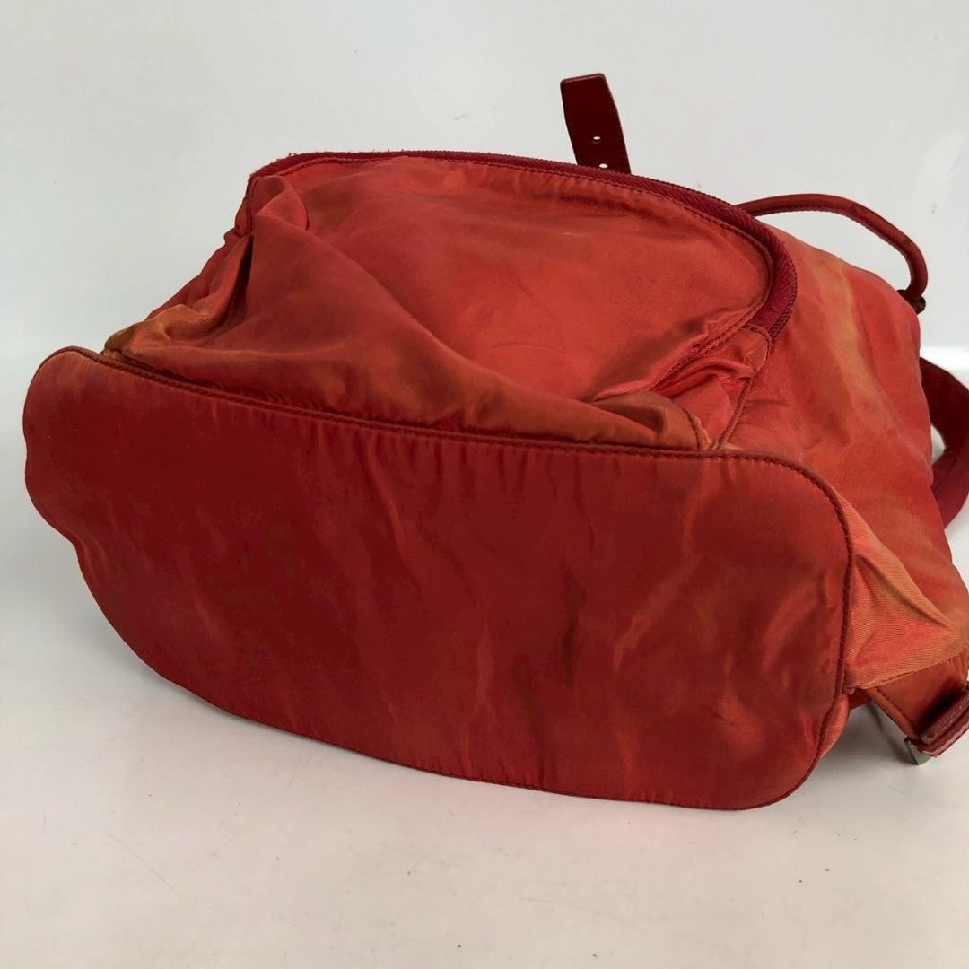 PRADA Nylon Backpack Red Triangle Plate Engraving… - image 6