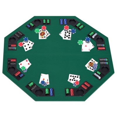1,2 m/48'' klappbare Pokertischplatte 8 Spieler Blackjack Tische Casino Chip Tabletts