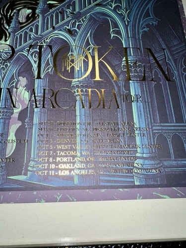 Sleep Token 2025 FOIL Even In Arcadia Tour Poster by Kasia Jasmina-Detroit - Picture 5 of 11