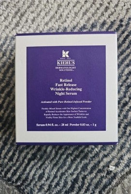New Kiehl's Retinol Fast-Release Wrinkle Reducing Night Serum 0.94 oz & 1g 