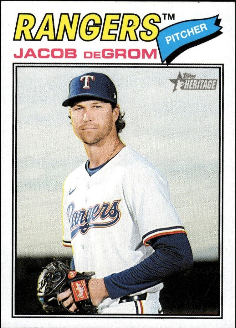2022 Topps Heritage - Jacob deGrom #OB-JDG for sale | eBay