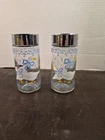 VINTAGE Anchor Hocking Salt and Pepper Shakers Farm Country Ducks  4 3/4" TALL