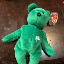 Ty Beanie Baby Erin Green Bear Shamrock 1997 Ages 3 3-4 Years 8-11 Years