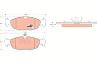 GDB1040 TRW Bremsbelagsatz, Scheibenbremse FüR ,Chevrolet,Daewoo,Fso,Holden,Opel