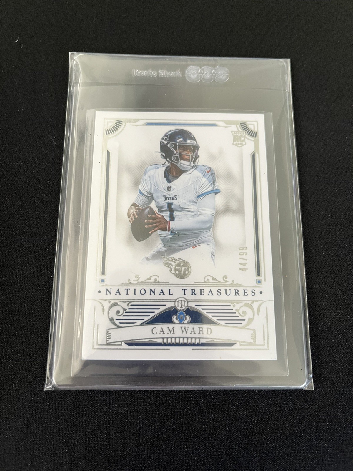 Cam Ward #96 Football Cards 2025 Panini National Treasures trading card — raw and PSA graded price guide
