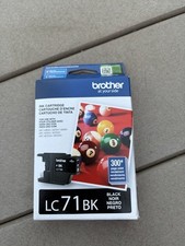 New Genuine Brother LC71 Black Ink Cartridges Box MFC-J280W, MFC-J425W Exp 07/25