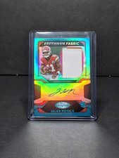 2025 Certified Freshman Fabric Mirror Signatures Teal #18 Jalen Royals 20/199