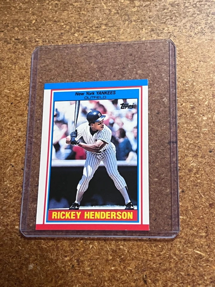 1989 Topps Baseball UK Mini American # 37 Rickey Henderson - Image 3 of 4