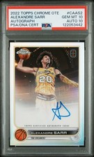 ⭐ Future Star ⭐ Alexandre Sarr 2022 Topps Chrome OTE Autograph