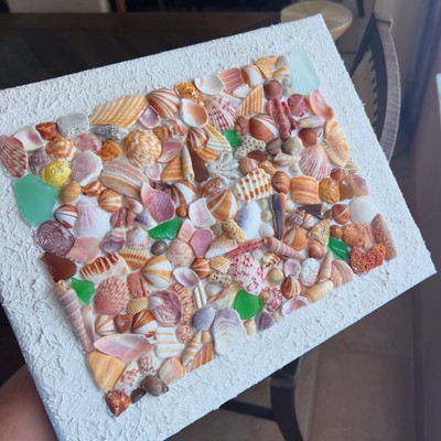 11 x 14 beach mosaic