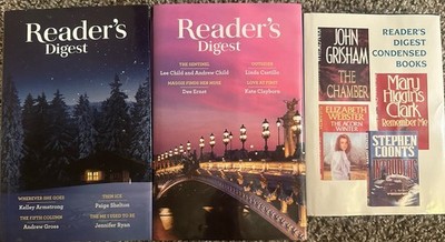 Lot Of 2 - Reader's Digest Select Editions + 1 Condensed HC DJ Staging