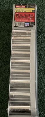 Sears Craftsman USA Nos 18pc Deep Socket Sets Metric SAE 6point 3/8  Drive 34551