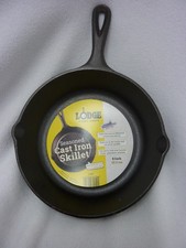 NEW LODGE CAST IRON SKILLET FRY PAN 8" 2 NOTCH POUR 5SK MADE IN USA