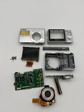 Sony Cyber-Shot DSC-S730 Digital Camera Silver For PARTS Bundle Lot