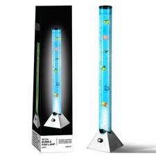 90cm Colour Changing Sensory Bubble Tube Fish Lamp LED Mood Night Light Aquarium
